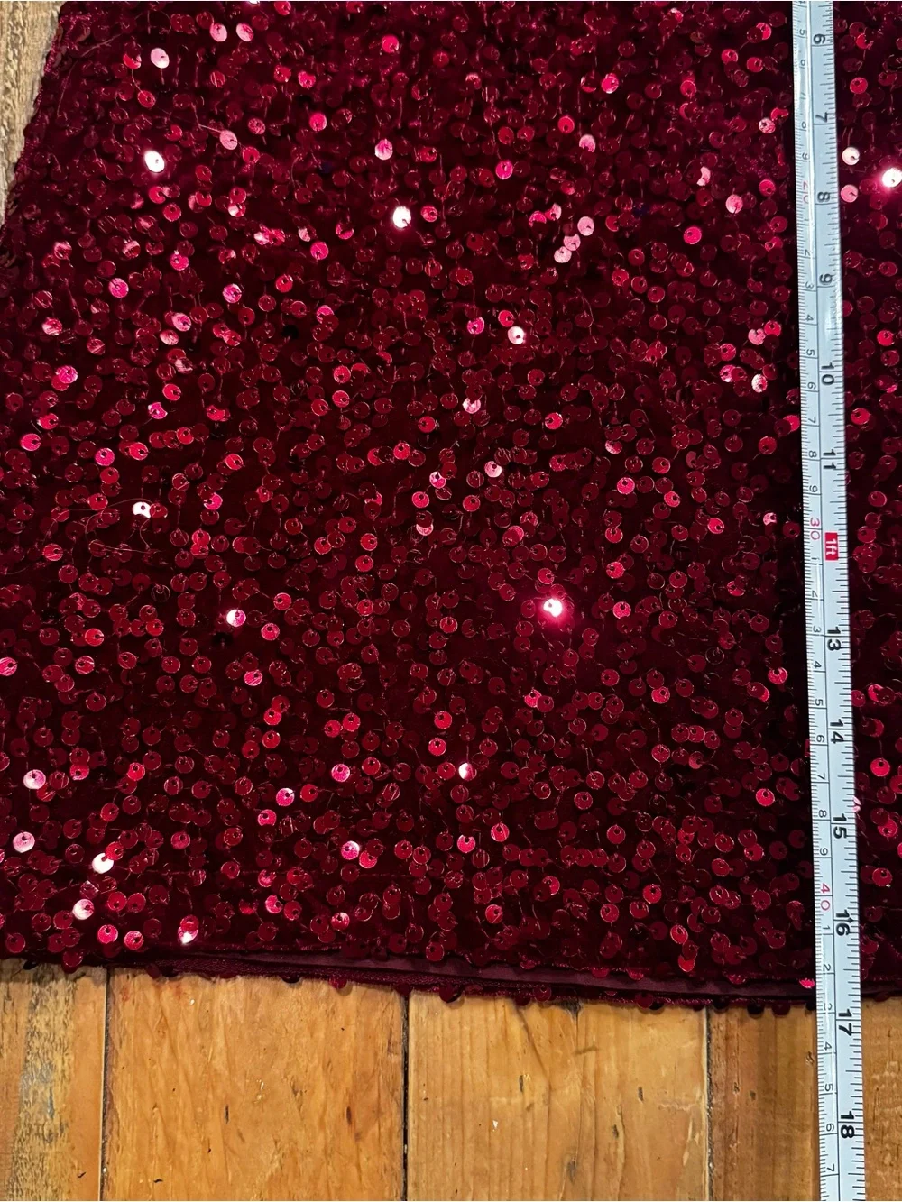 GAP burgundy Sequin Mini Skirt